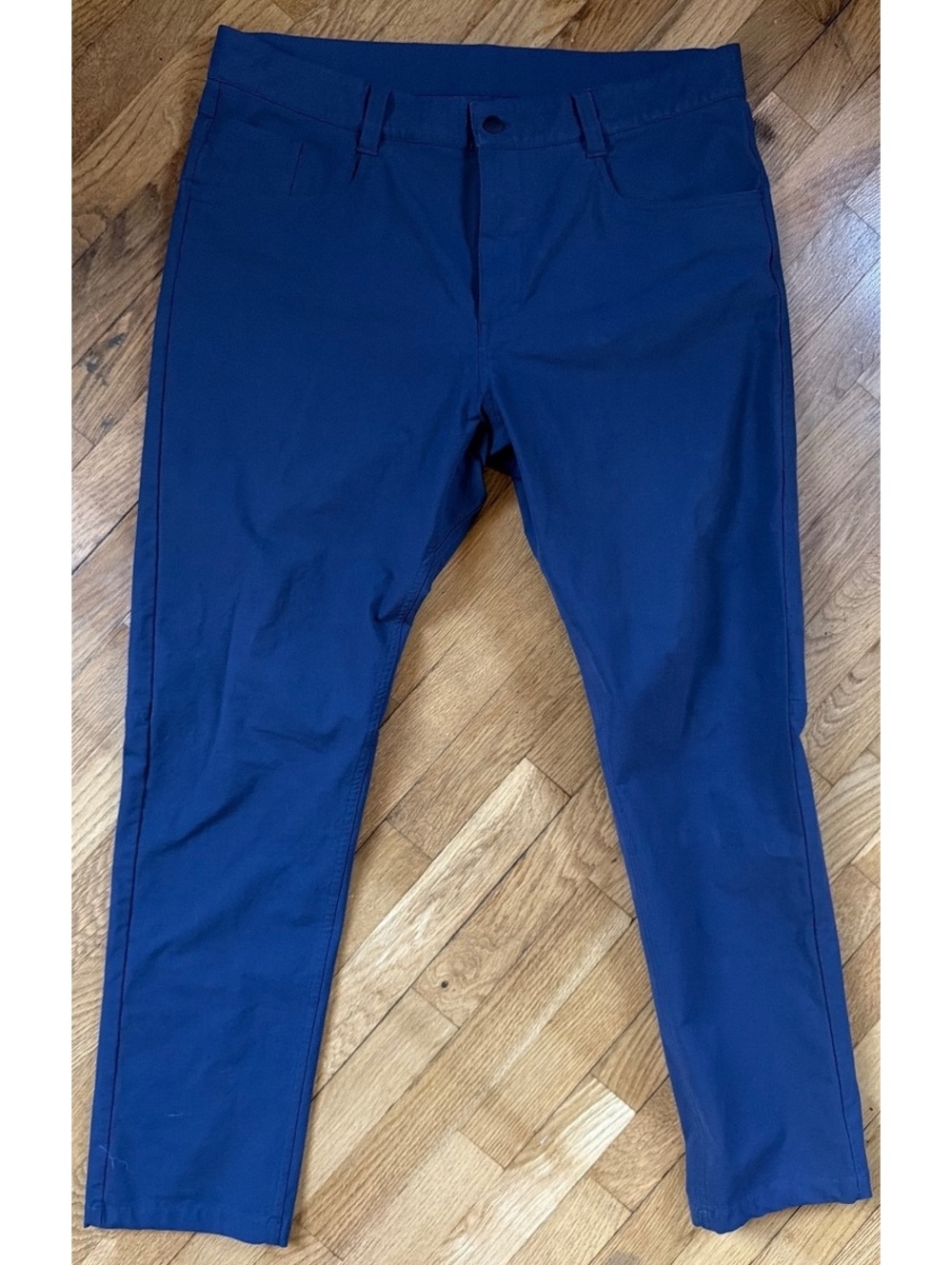 36x30 - Men - Ten Thousand Navy Blue Slim Fit Pants
